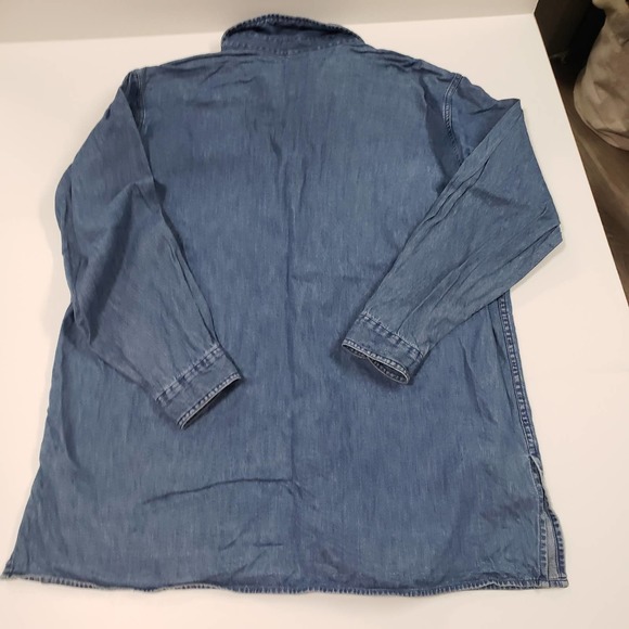 Warner Brothers Studio Denim Tweety Embroidered Button Down Large Shirt - Picture 9 of 9